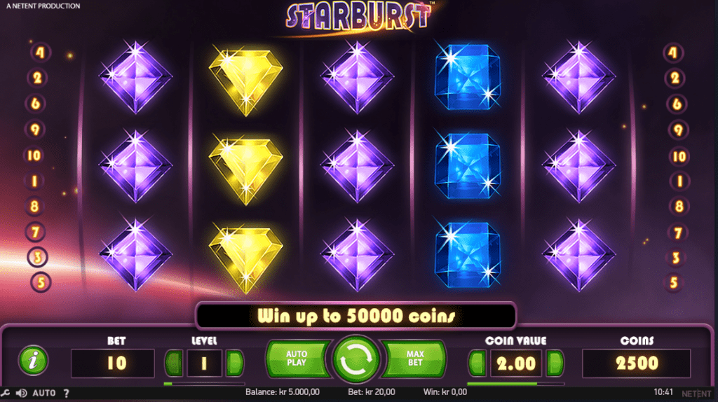 starburst på casino med swish